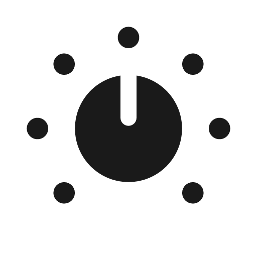 Volume knob bold icon, bold style, from Solar