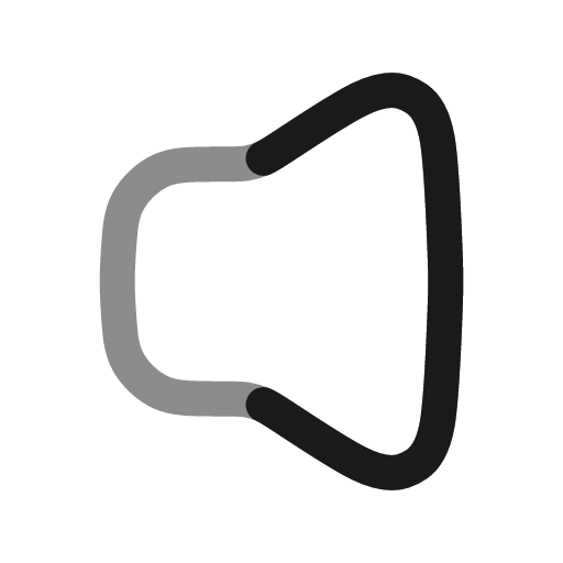 Volume line duotone icon, two-tone style, from Solar