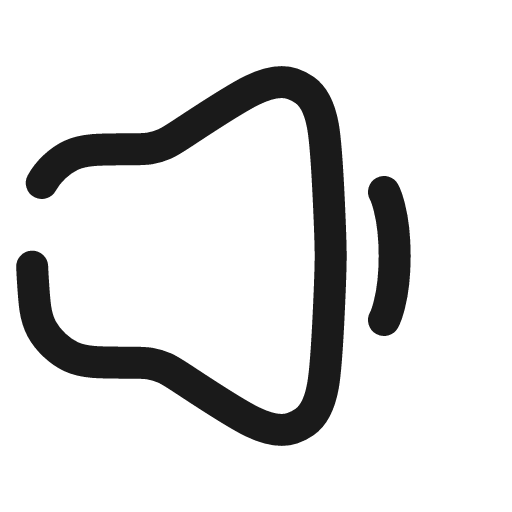 Volume small broken icon, line style, from Solar