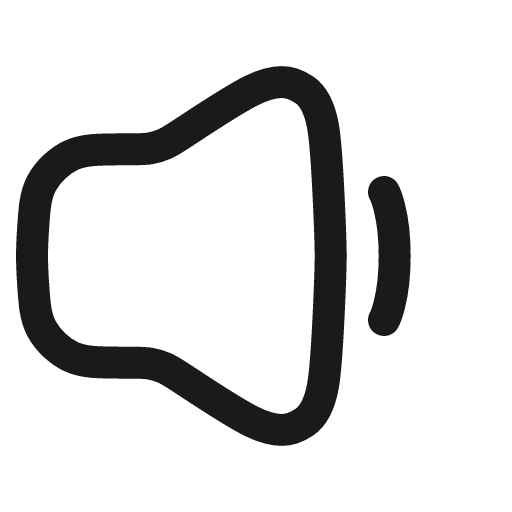 Volume small linear icon, line style, from Solar