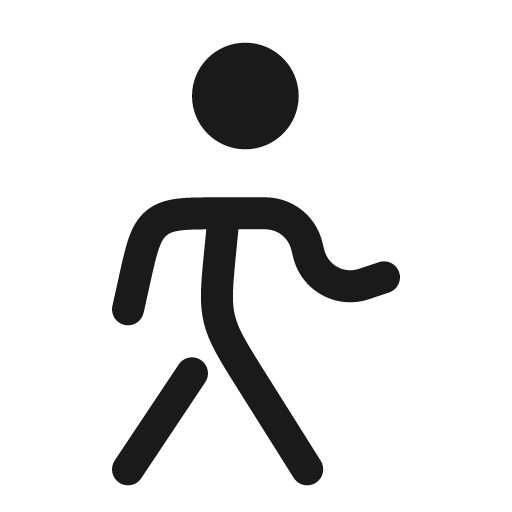Walking bold icon, bold style, from Solar