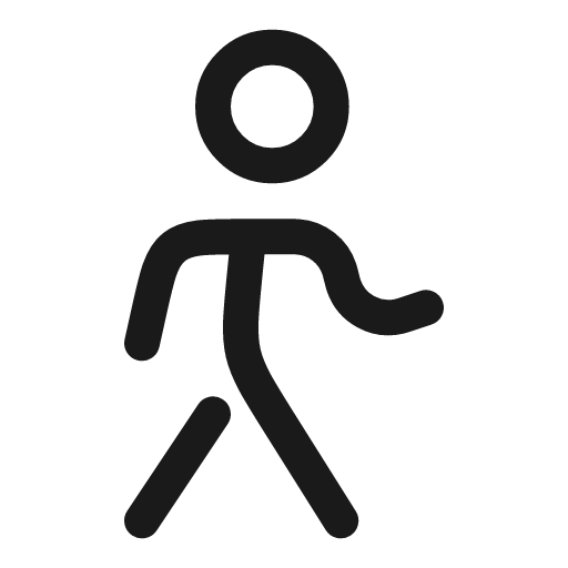 Walking linear icon, line style, from Solar