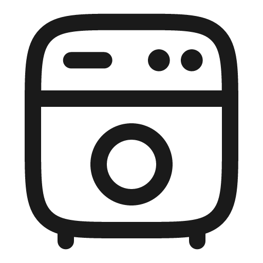 Washing machine outline icon, outline style, from Solar