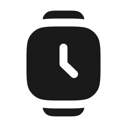 Watch square bold icon, bold style, from Solar