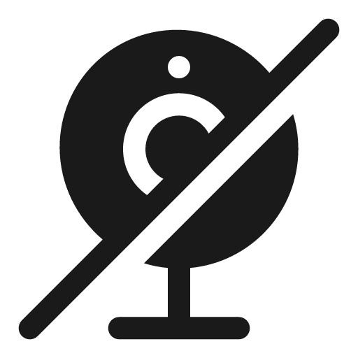 Webcam off bold icon, bold style, from Solar