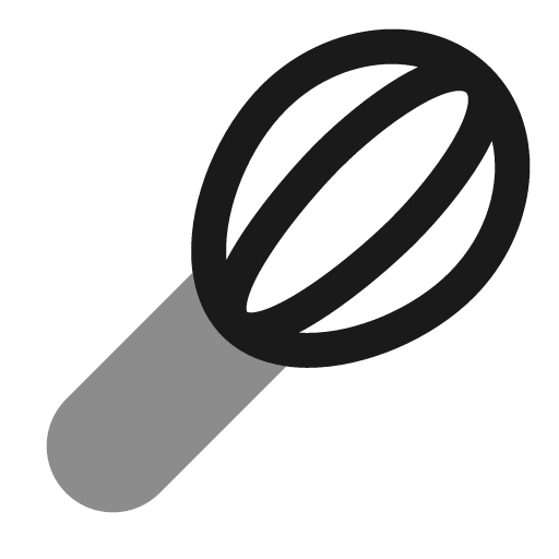 Whisk bold duotone icon, two-tone style, from Solar