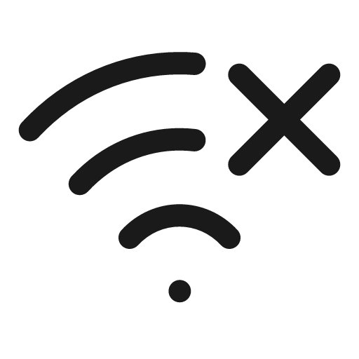 Wi fi cross bold icon, bold style, from Solar