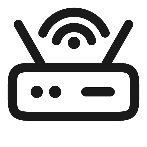 Wi fi router outline icon, outline style, from Solar