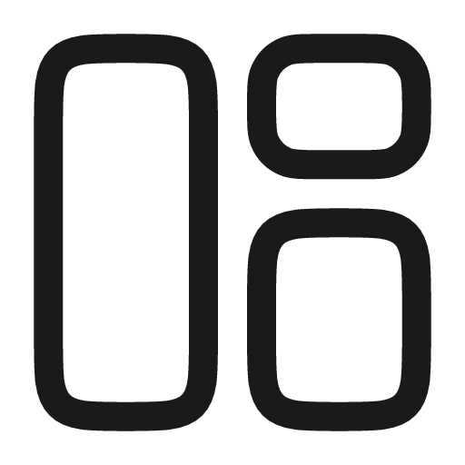 Widget 4 linear icon, line style, from Solar