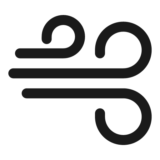 Wind bold icon, bold style, from Solar
