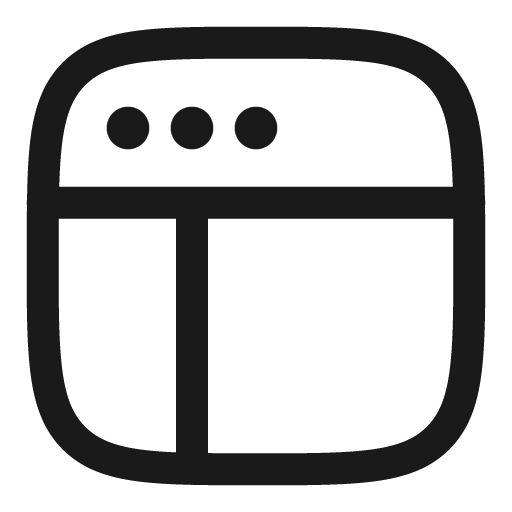 Window frame outline icon, outline style, from Solar