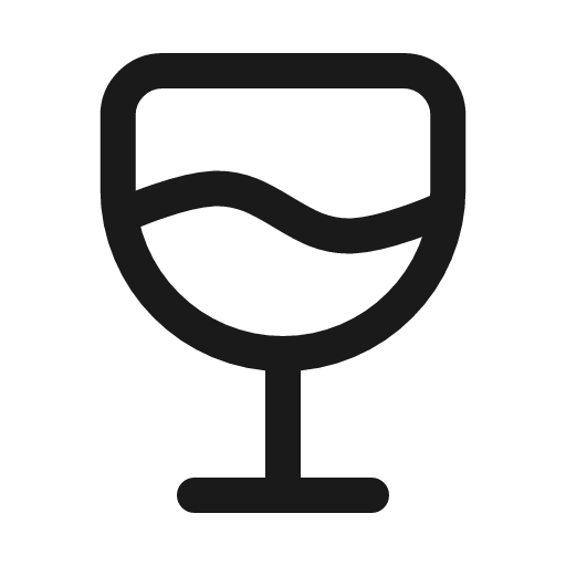 Wineglass linear icon, line style, from Solar