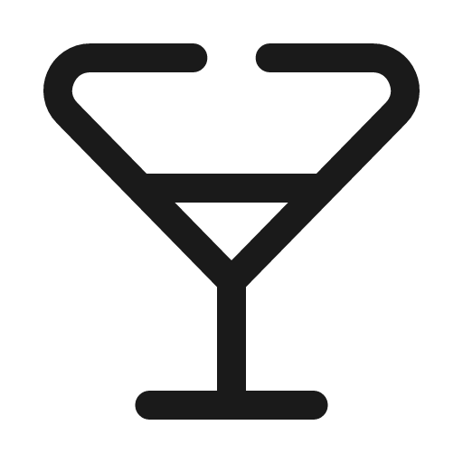 Wineglass triangle broken icon, line style, from Solar