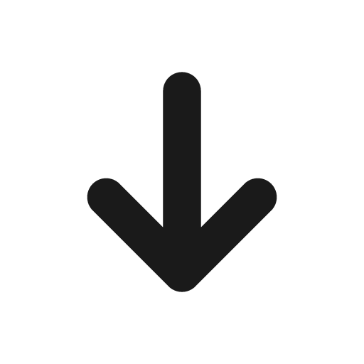 Arrow down solid icon, filled style, from Stash Icons