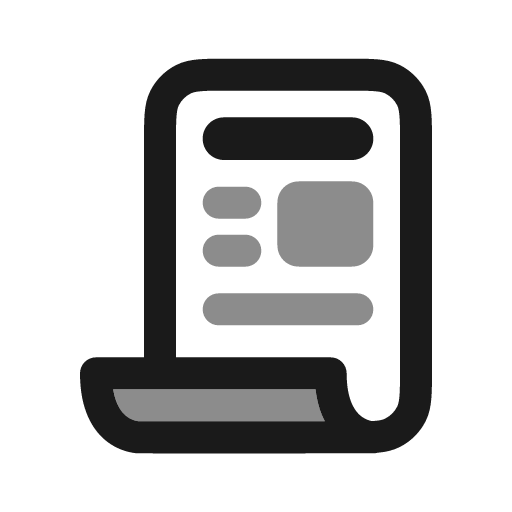 Article duotone icon, two-tone style, from Stash Icons