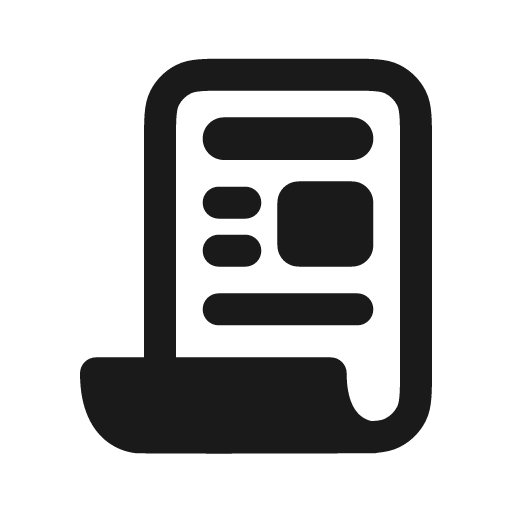 Article solid icon, filled style, from Stash Icons