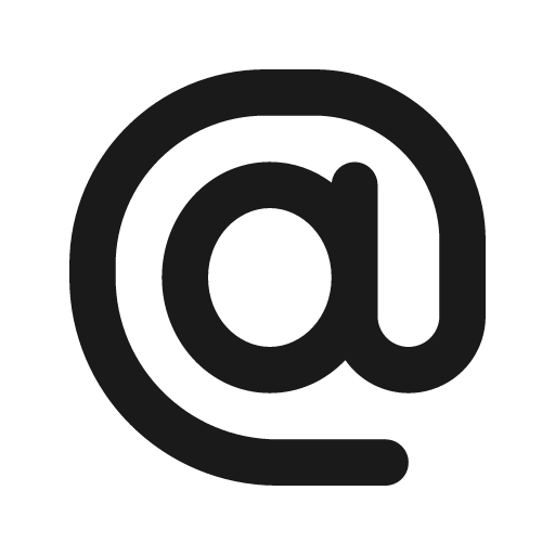 At symbol solid icon, filled style, from Stash Icons