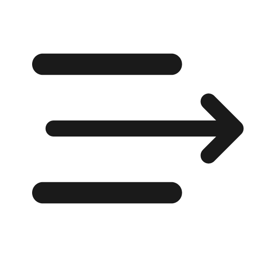 Burger arrow right icon, solid style, from Stash Icons