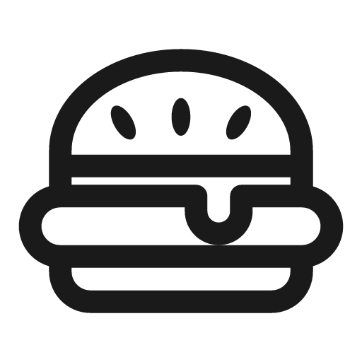 Burger icon, solid style, from Stash Icons