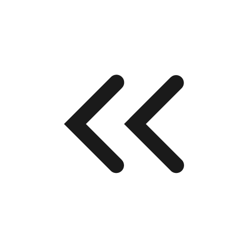 Chevron double left icon, solid style, from Stash Icons