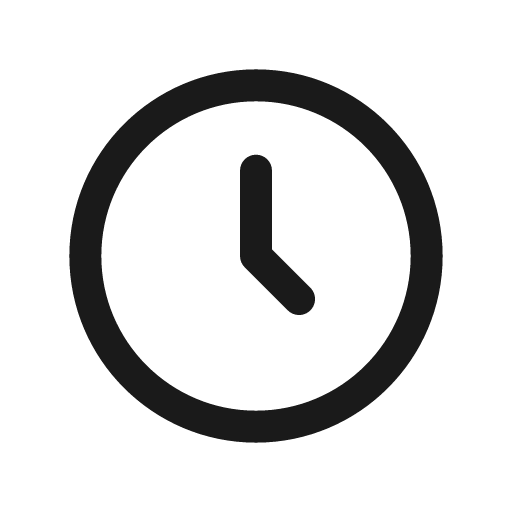 Clock icon, solid style, from Stash Icons