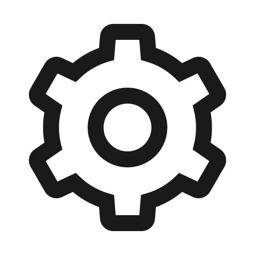 Cog icon, solid style, from Stash Icons