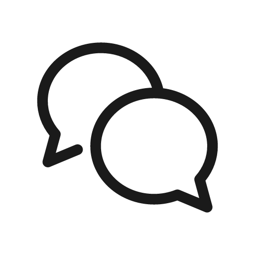 Comments light icon, light style, from Stash Icons