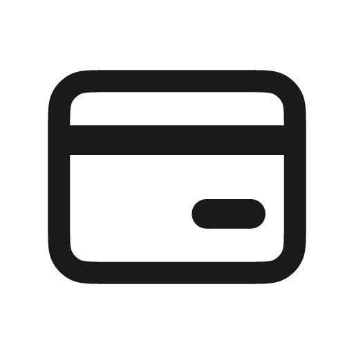 Credit card icon, solid style, from Stash Icons