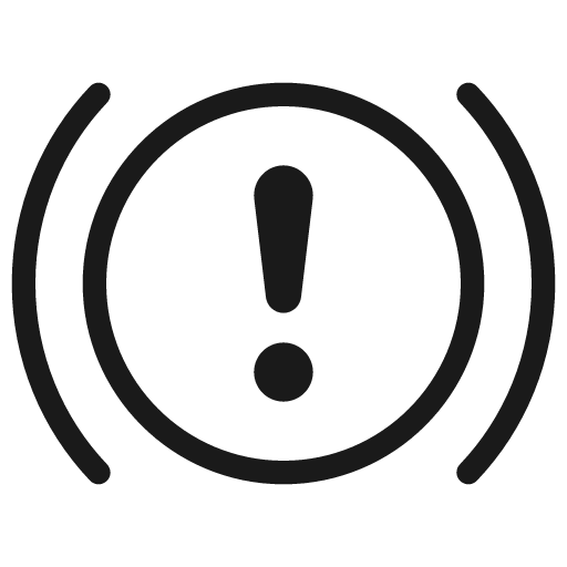 Exclamation alert light icon, light style, from Stash Icons