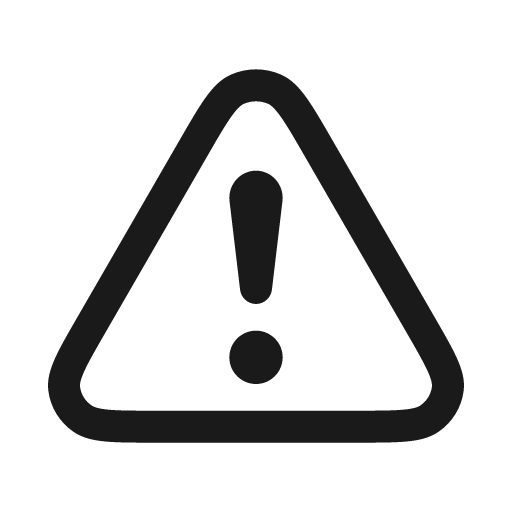 Exclamation triangle icon, solid style, from Stash Icons