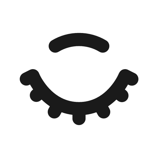 Eye closed solid icon, filled style, from Stash Icons