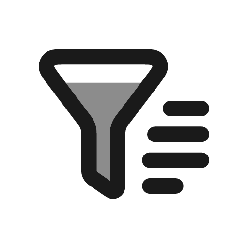 Filter duotone icon, two-tone style, from Stash Icons
