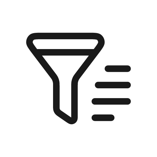 Filter light icon, light style, from Stash Icons