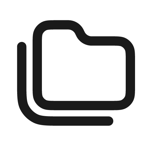 Folder multiple icon, solid style, from Stash Icons