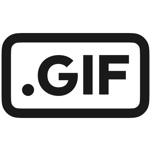 Gif icon, solid style, from Stash Icons
