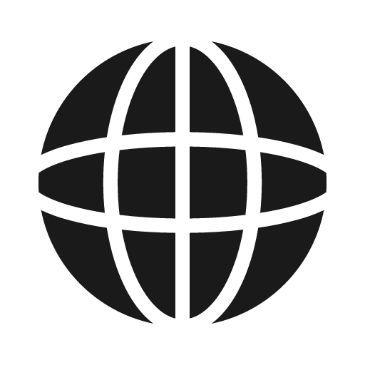 Globe solid icon, filled style, from Stash Icons