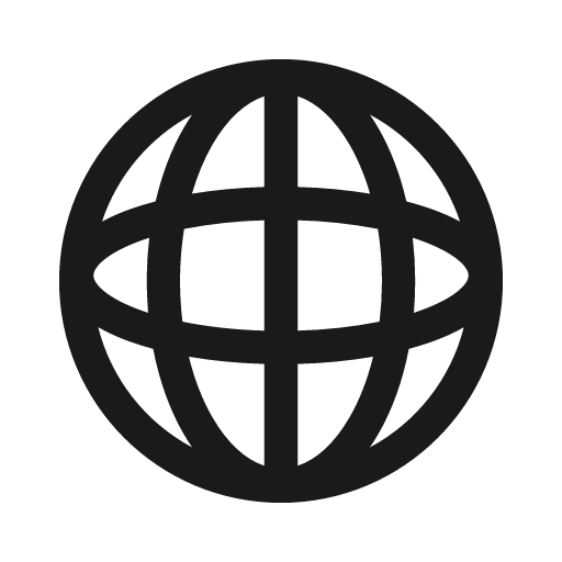 Globe icon, solid style, from Stash Icons
