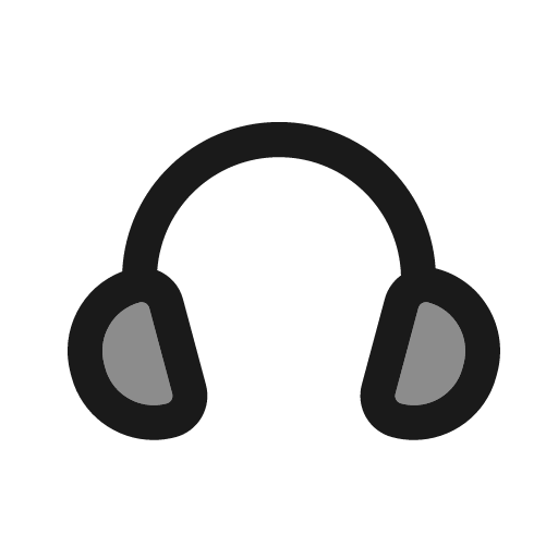 Headphones duotone icon, two-tone style, from Stash Icons