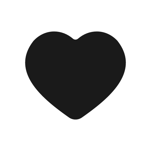 Heart solid icon, filled style, from Stash Icons