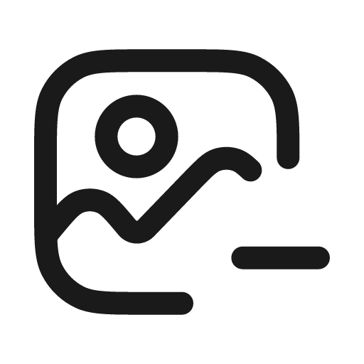 Image minus icon, solid style, from Stash Icons