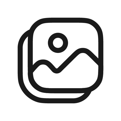 Image open light icon, light style, from Stash Icons
