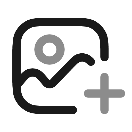Image plus duotone icon, two-tone style, from Stash Icons