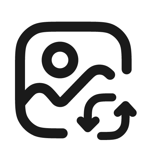 Image switch icon, solid style, from Stash Icons