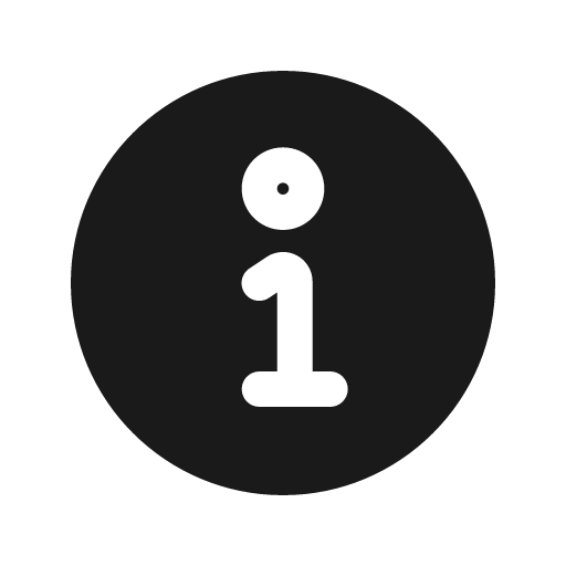 Info circle solid icon, filled style, from Stash Icons