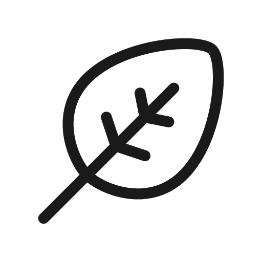 Leaf light icon, light style, from Stash Icons