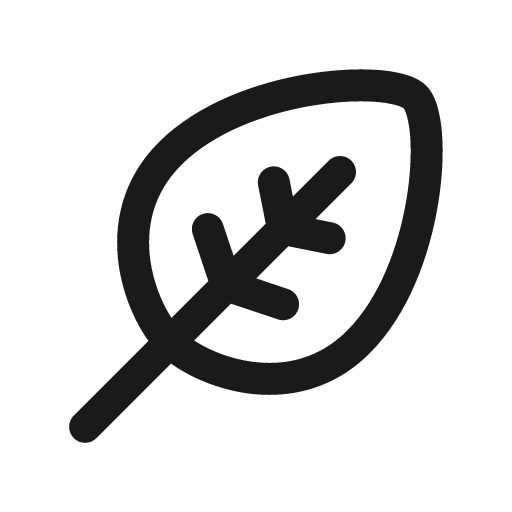 Leaf icon, solid style, from Stash Icons