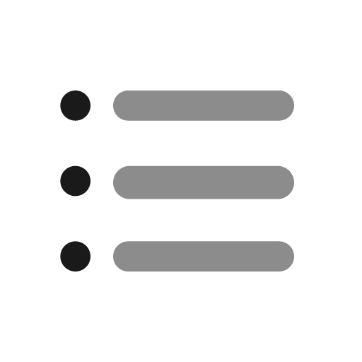 List ul icon, solid style, from Stash Icons