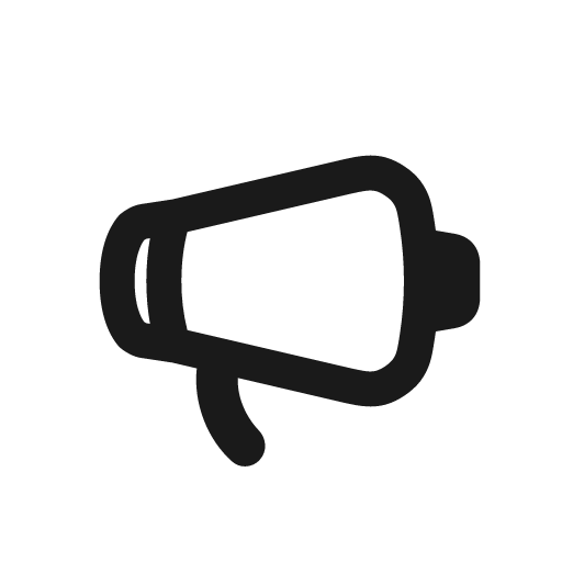 Megaphone icon, solid style, from Stash Icons