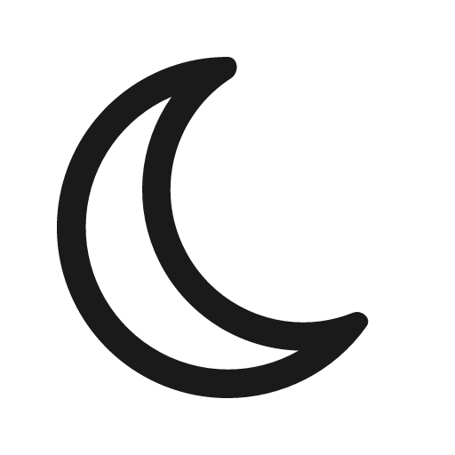 Moon icon, solid style, from Stash Icons