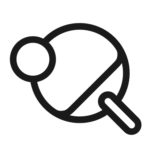 Racket ball light icon, light style, from Stash Icons